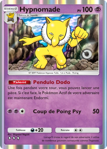 Carte Pokémon Hypnomade de l'extension Puissance Génétique