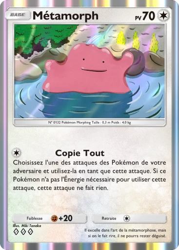 Carte Pokémon Métamorph de l'extension Puissance Génétique