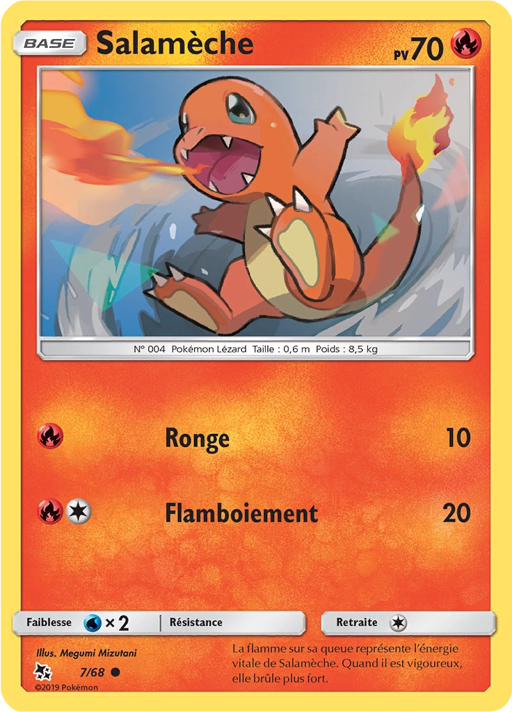 Carte Pokémon Salamèche de l'extension Destinées Occultes