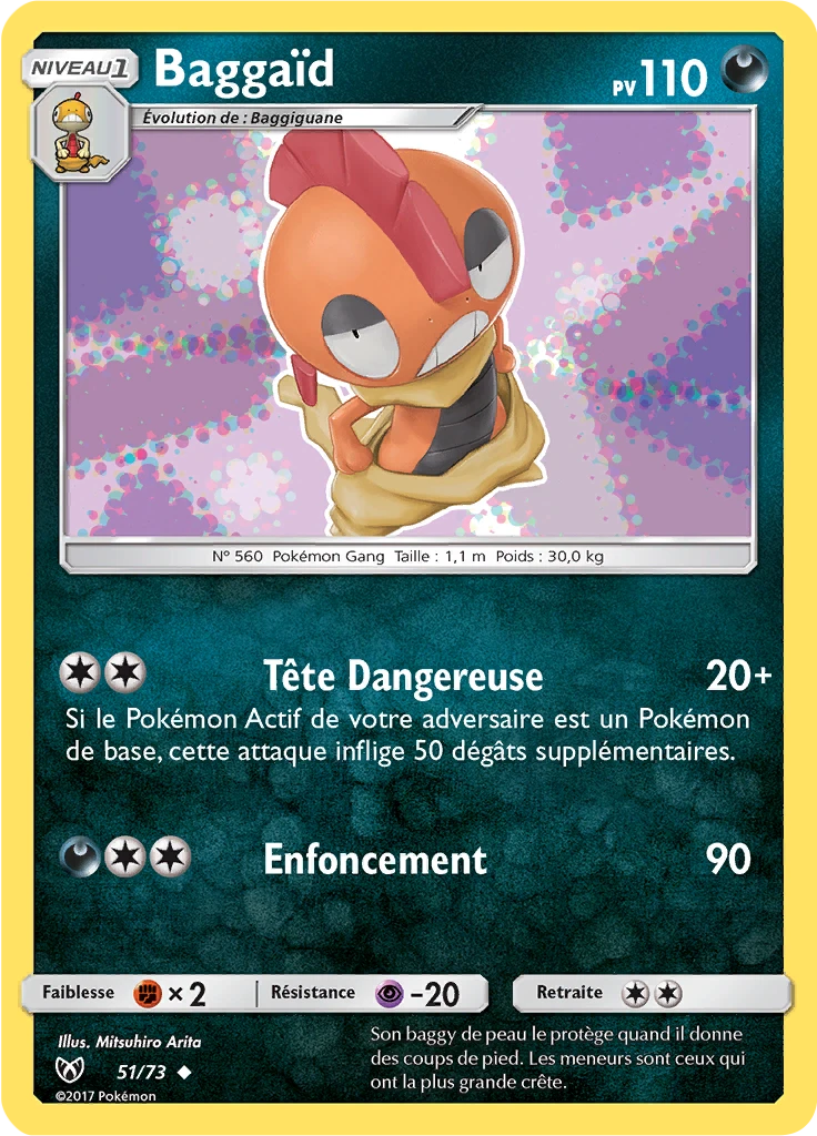 Carte Pokémon Baggaïd de l'extension Légendes Brillantes