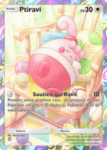 Carte Pokémon Ptiravi de l'extension L'Ambition de la Team Rocket