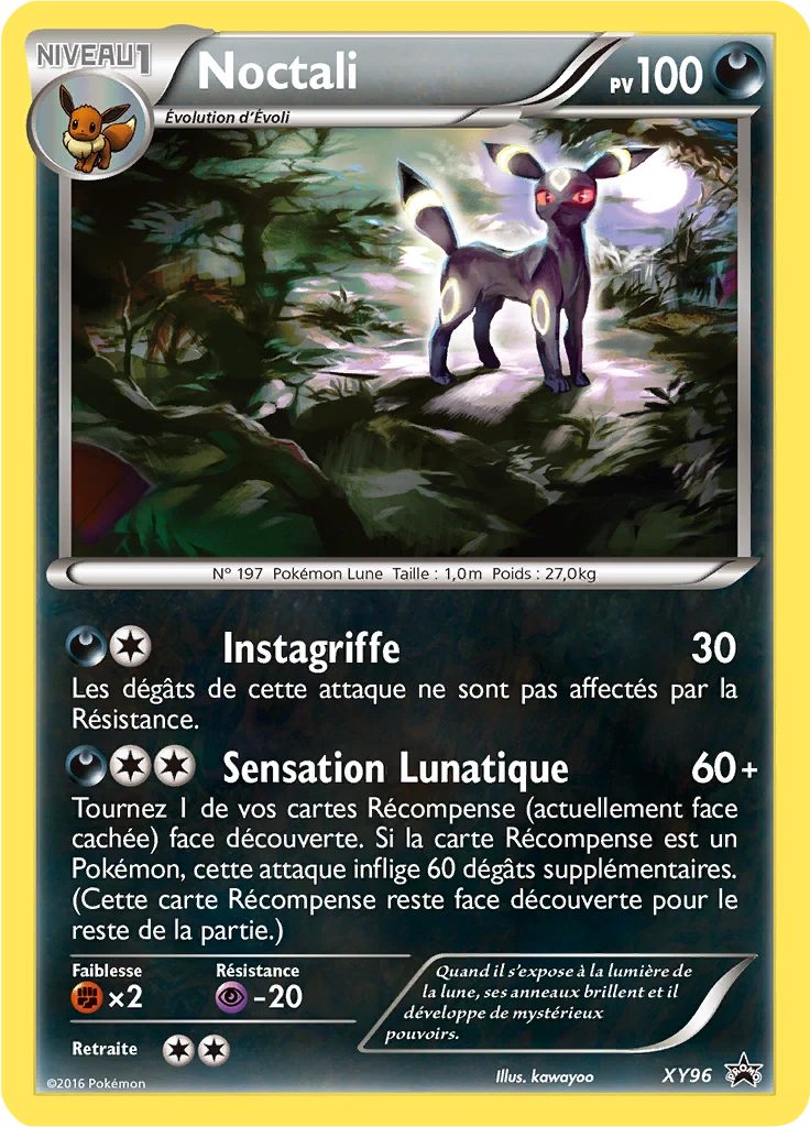 Carte Pokémon Noctali de l'extension Promo XY