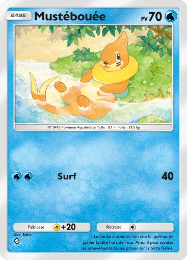 Carte Pokémon Mustébouée de l'extension Propulsion Paradoxe