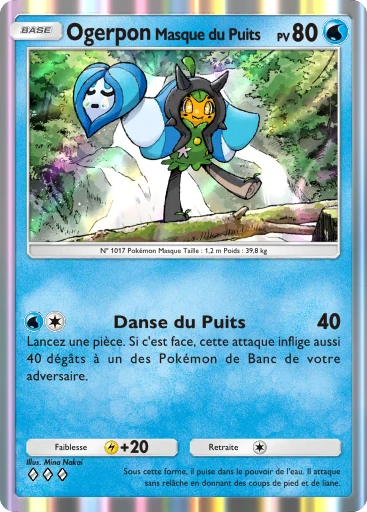 Carte Pokémon Ogerpon Masque du Puits de l'extension Parade Onirique