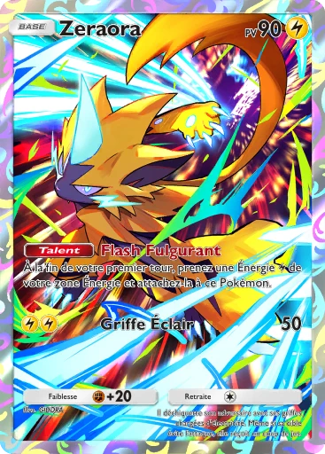 Carte Pokémon Zeraora de l'extension Promo-A