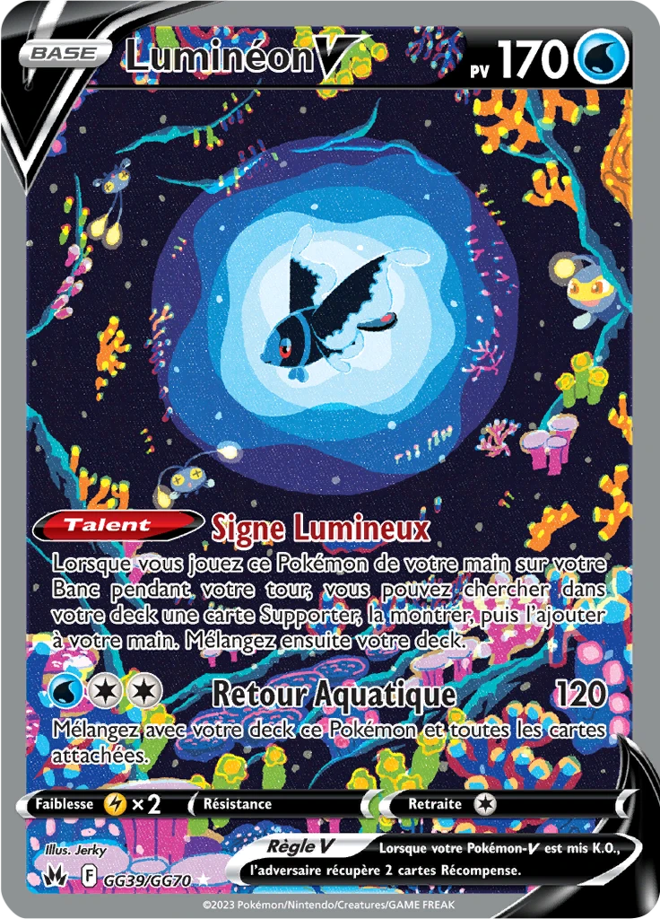 Carte Pokémon Luminéon V de l'extension Zénith Suprême
