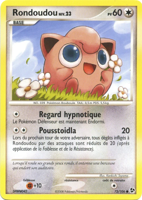 Carte Pokémon Rondoudou de l'extension Duels au Sommets