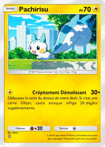 Carte Pokémon Pachirisu de l'extension Domination Céleste