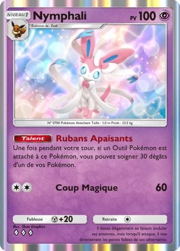 Carte Pokémon Nymphali de l'extension Jours Heureux
