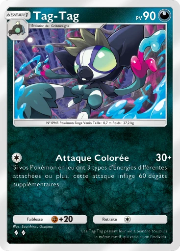 Carte Pokémon Tag-Tag de l'extension Merveilles de Paldea