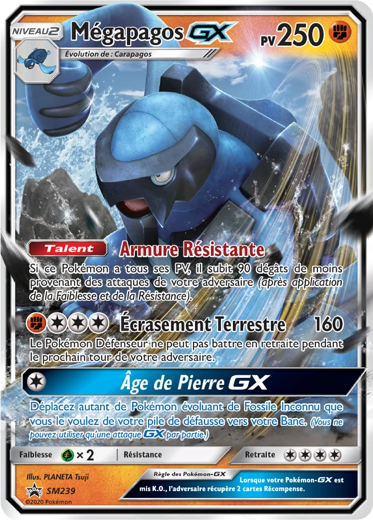 Carte Pokémon Mégapagos GX de l'extension Promo SM