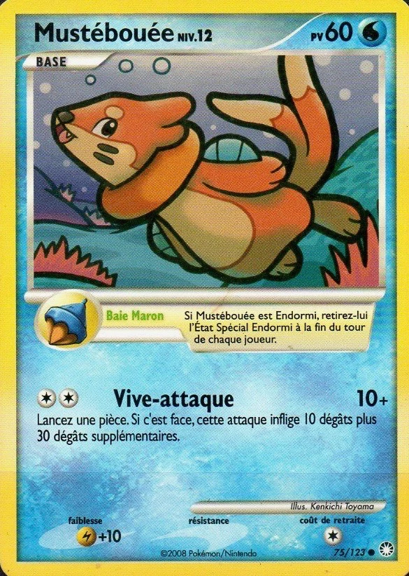 Carte Pokémon Mustébouée de l'extension Trésors Mystérieux