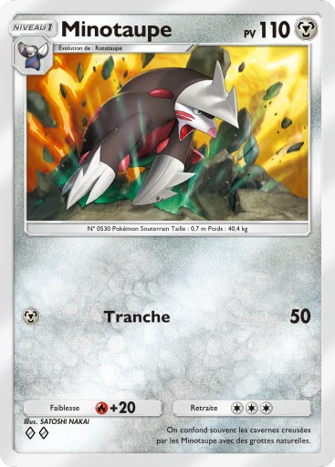 Carte Pokémon Minotaupe de l'extension Booster de Luxe ex