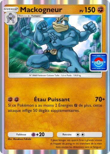 Carte Pokémon Mackogneur de l'extension Promo-A