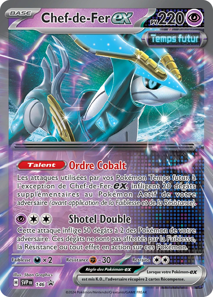 Carte Pokémon Chef-de-Fer-ex de l'extension SVP Black Star Promos
