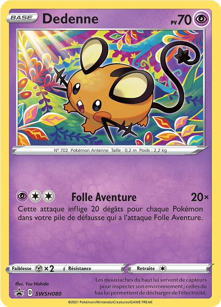 Carte Pokémon Dedenne de l'extension Promo SWSH
