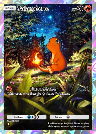 Carte Pokémon Salamèche de l'extension Puissance Génétique