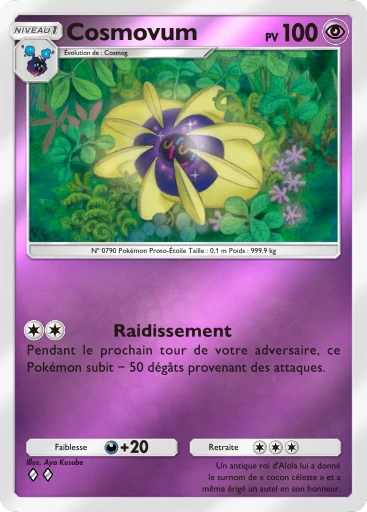 Carte Pokémon Cosmovum de l'extension Booster de Luxe ex