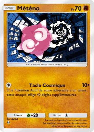 Carte Pokémon Météno de l'extension Domination Céleste