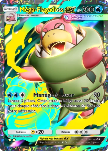Carte Pokémon Méga-Flagadoss-ex de l'extension Méga-Rayonnement