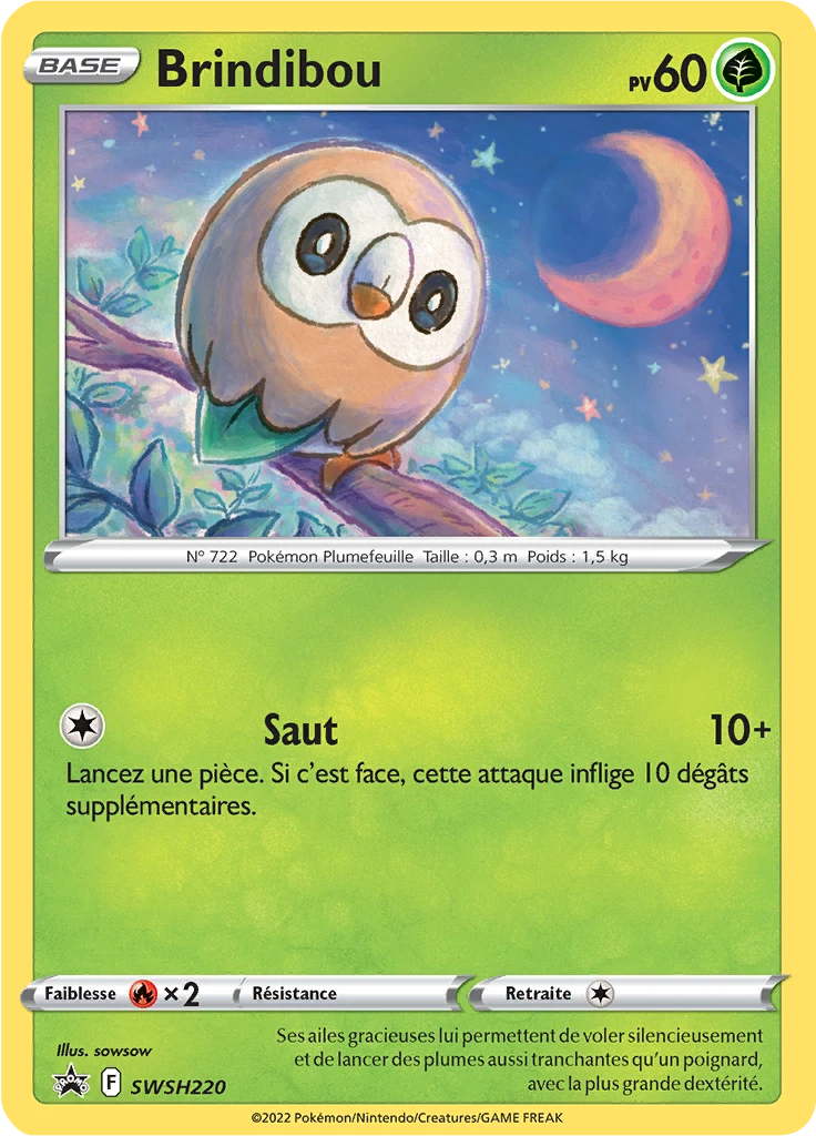 Carte Pokémon Brindibou de l'extension Promo SWSH