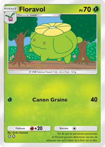 Carte Pokémon Floravol de l'extension Booster de Luxe ex