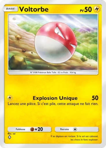 Carte Pokémon Voltorbe de l'extension Aura Palpitante