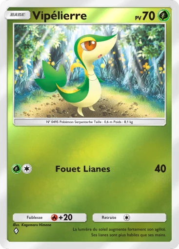 Carte Pokémon Vipélierre de l'extension Booster de Luxe ex