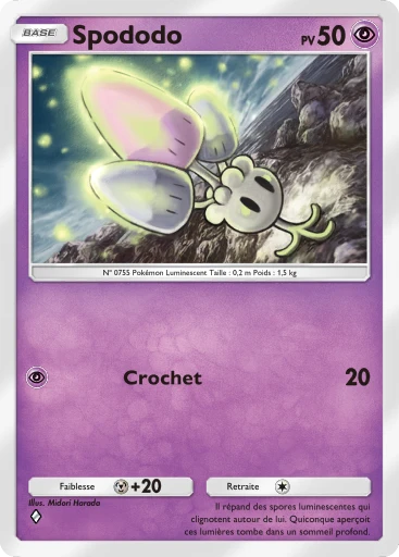 Carte Pokémon Spododo de l'extension Crise Interdimensionnelle