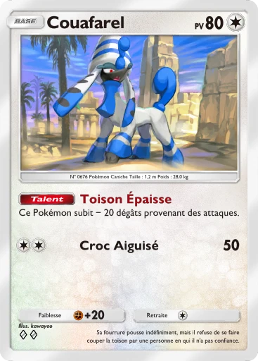 Carte Pokémon Couafarel de l'extension Méga-Ascension