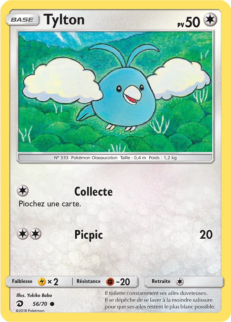 Carte Pokémon Tylton de l'extension Majesté Des Dragons