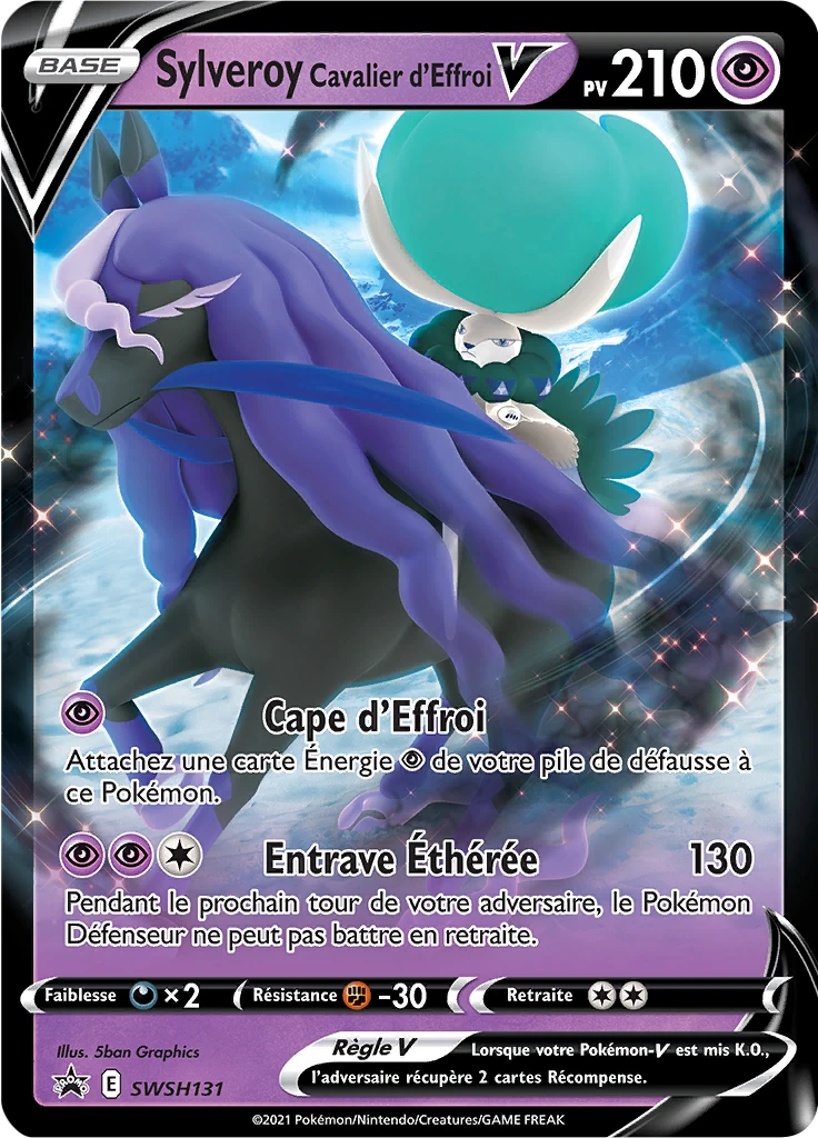 Carte Pokémon Sylveroy Cavalier d'Effroi V de l'extension Promo SWSH