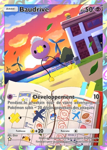 Carte Pokémon Baudrive de l'extension Choc Spatio-Temporel