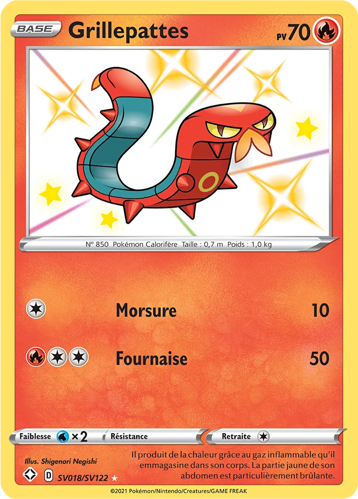Carte Pokémon Grillepattes de l'extension Destinées Radieuses