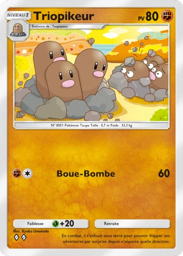 Carte Pokémon Triopikeur de l'extension Méga-Rayonnement