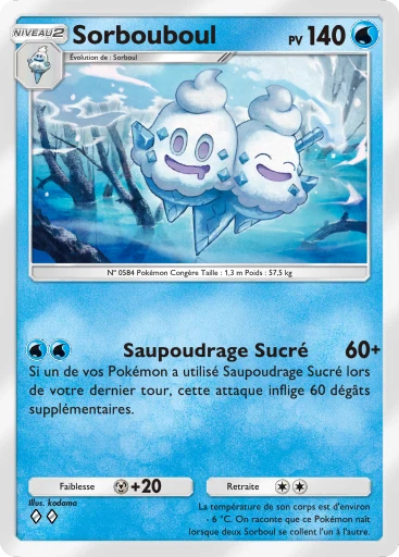 Carte Pokémon Sorbouboul de l'extension Parade Onirique
