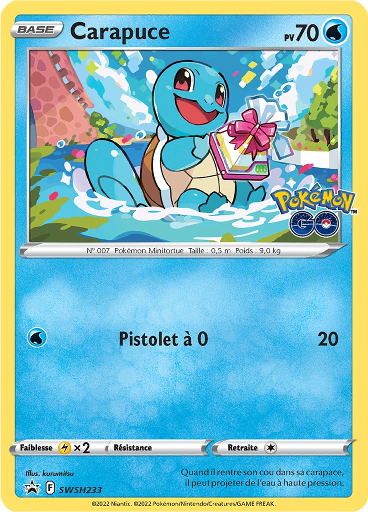 Carte Pokémon Carapuce de l'extension Promo SWSH