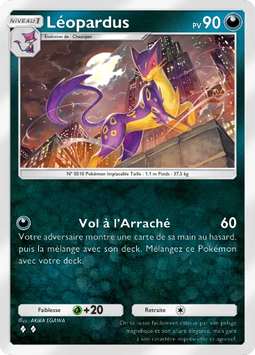 Carte Pokémon Léopardus de l'extension Embrasement Écarlate