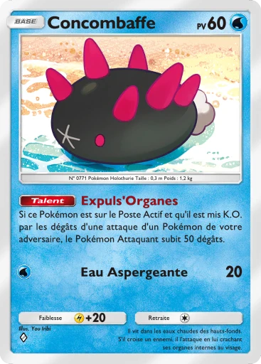Carte Pokémon Concombaffe de l'extension Gardiens Astraux