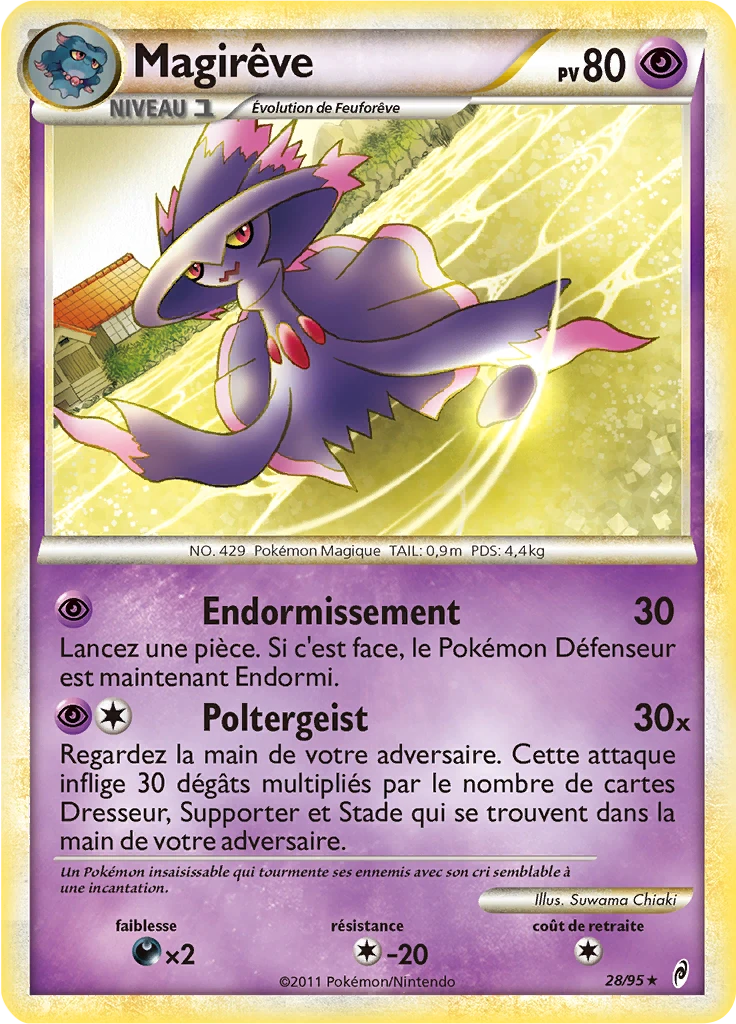 Carte Pokémon Magirêve de l'extension L'appel des Légendes