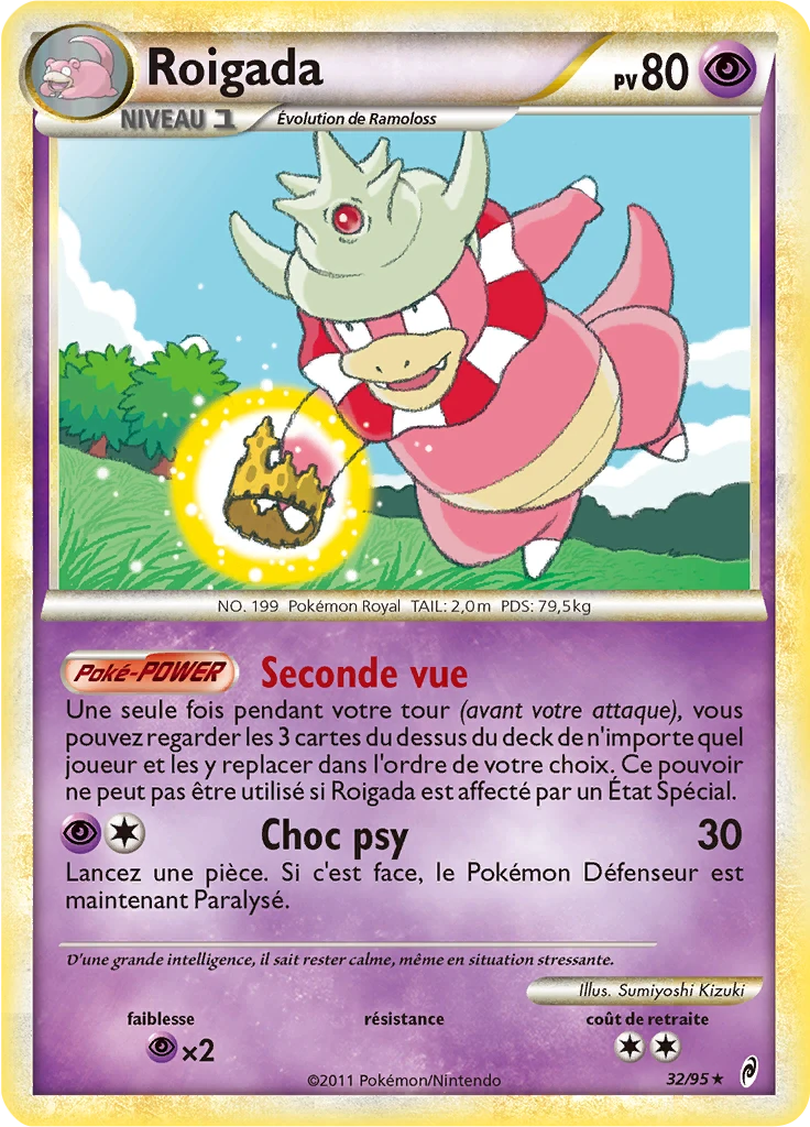 Carte Pokémon Roigada de l'extension L'appel des Légendes