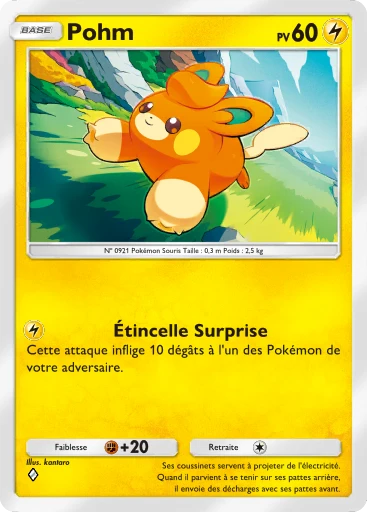 Carte Pokémon Pohm de l'extension Merveilles de Paldea