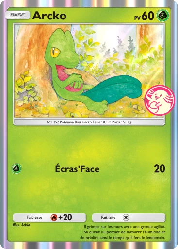Carte Pokémon Arcko de l'extension Promo-B