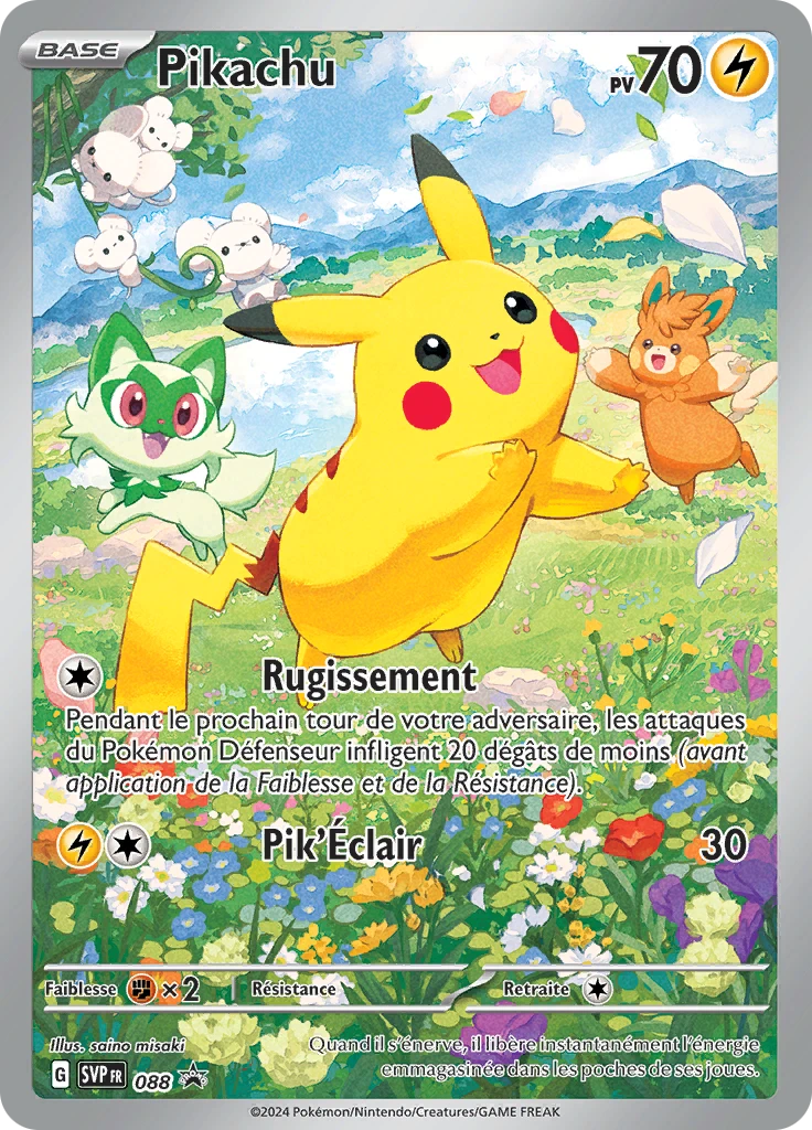 Carte Pokémon Pikachu de l'extension SVP Black Star Promos