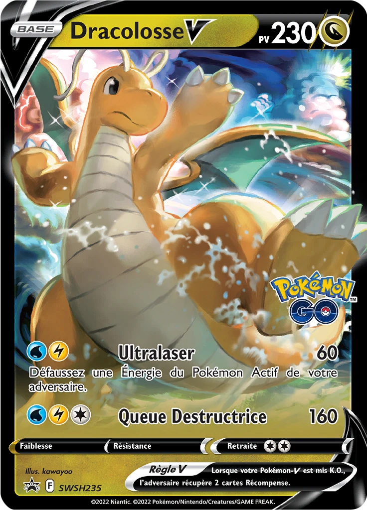Carte Pokémon Dracolosse V de l'extension Promo SWSH