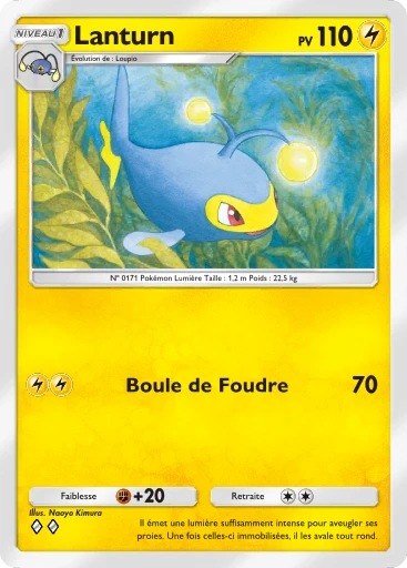 Carte Pokémon Lanturn de l'extension Aura Palpitante