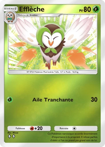Carte Pokémon Efflèche de l'extension Booster de Luxe ex
