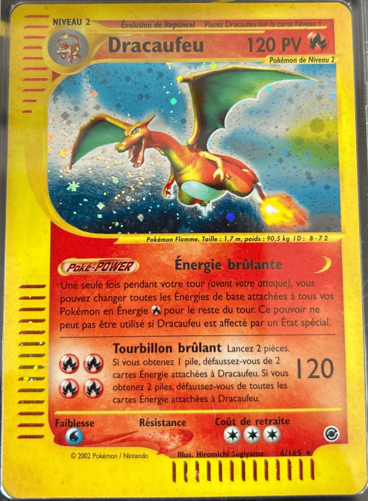 Carte Pokémon Dracaufeu de l'extension Expedition