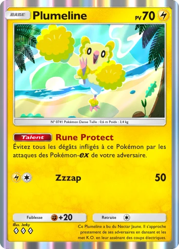 Carte Pokémon Plumeline de l'extension Booster de Luxe ex