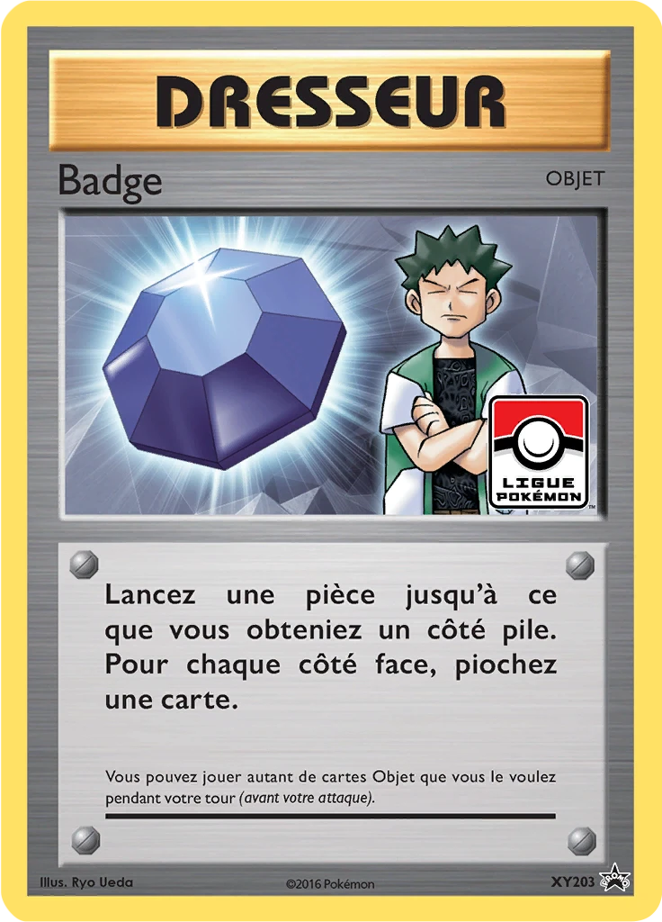 Carte Pokémon Badge de l'extension Promo XY